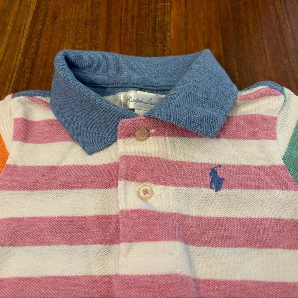 Ralph Lauren multicolor stripe short sleeve polo